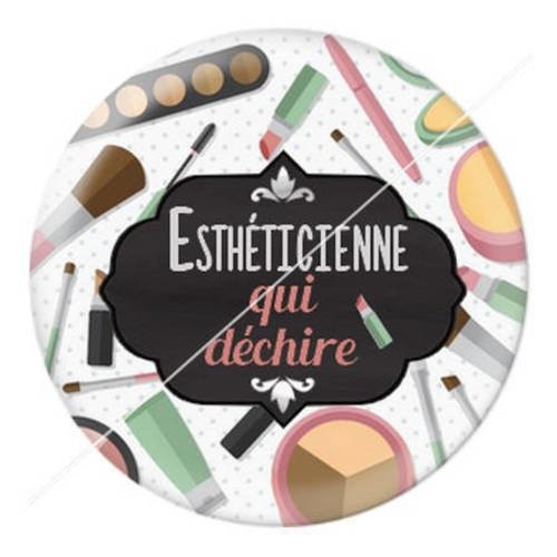 Cabochon résine a coller 25 mm coiffeuse esthéticienne 7 