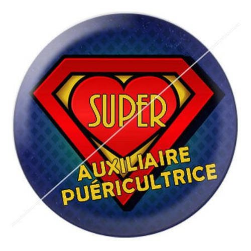 Cabochon résine a coller 25 mm auxiliaire puéricultrice 12 