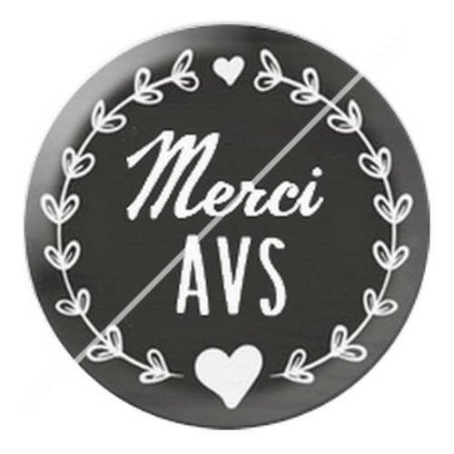 Cabochon résine a coller 25 mm pour avs 11 