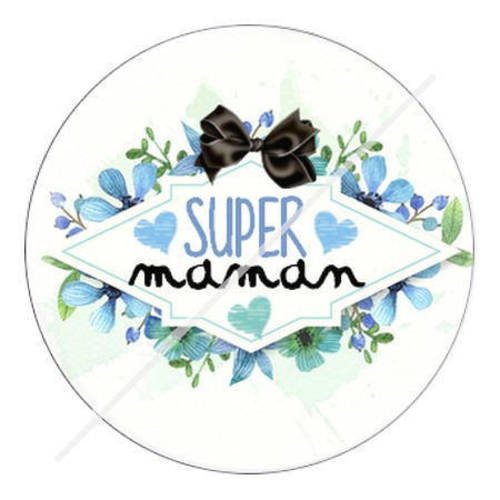 Cabochon résine a coller 25 mm pour maman s9 