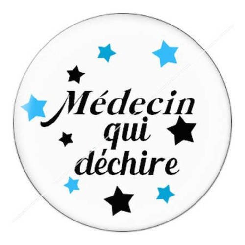 Cabochon résine a coller 25 mm pour médecin 12 