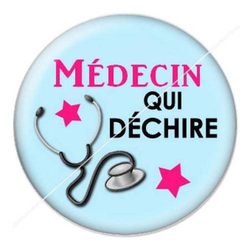 Cabochon résine a coller 25 mm pour médecin 8 