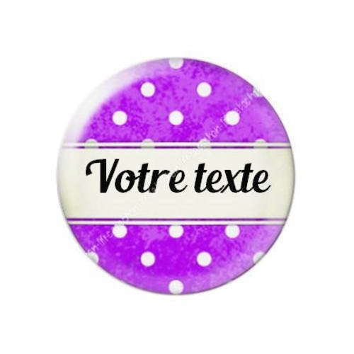 Cabochon résine a coller 25 mm à personnaliser avec votre texte ref f51 