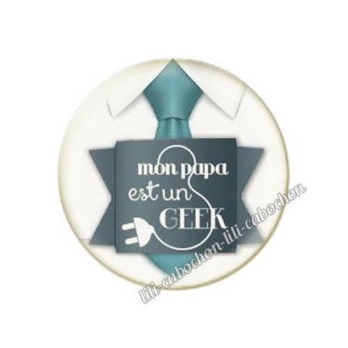 Cabochon en résine époxy 25 mm  thème papa 71