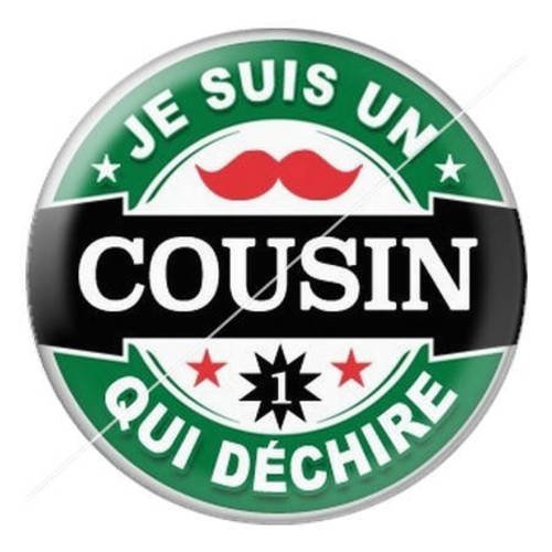 Cabochon résine a coller 25 mm cousin a1