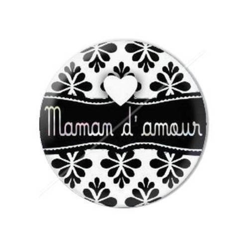 Cabochon résine a coller 25 mm pour maman b5 