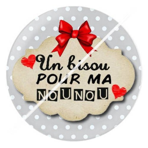 Cabochon résine a coller 25 mm pour nounou 3 