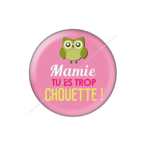 Cabochon résine a coller 25 mm mamie j10 