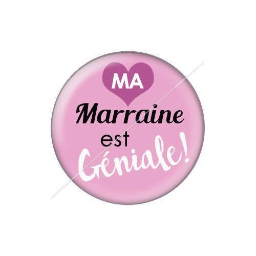 Cabochon résine a coller 25 mm marraine j2 