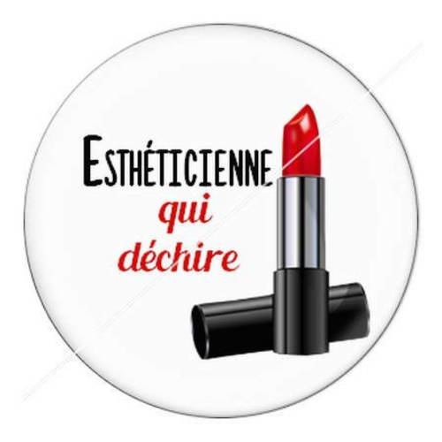 Cabochon résine a coller 25 mm coiffeuse esthéticienne 6 