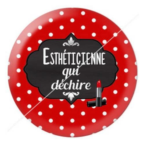 Cabochon résine a coller 25 mm coiffeuse esthéticienne 10 