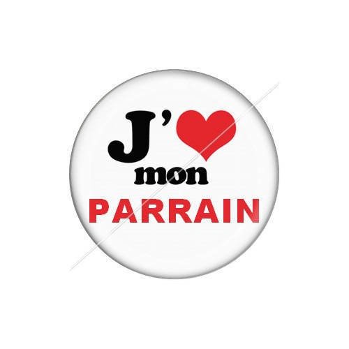 Cabochon résine a coller 25 mm parrain j7 