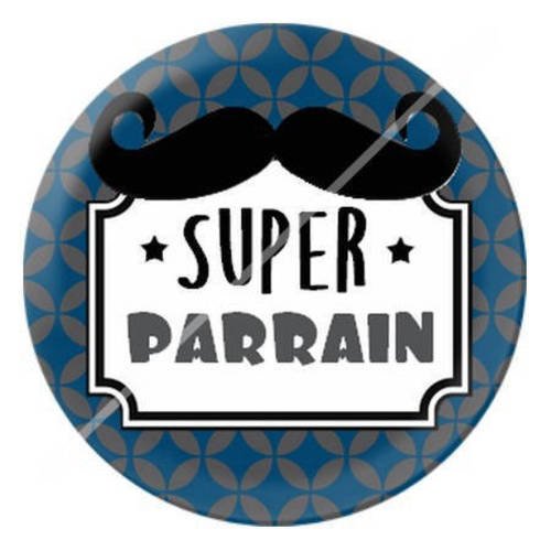 Cabochon résine a coller 25 mm pour parrain 3 