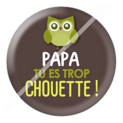 Cabochon résine a coller 25 mm pour super papa b4 