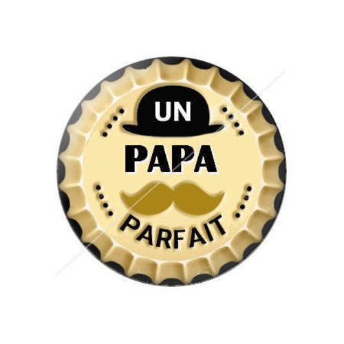 Cabochon résine a coller 25 mm papa j5 