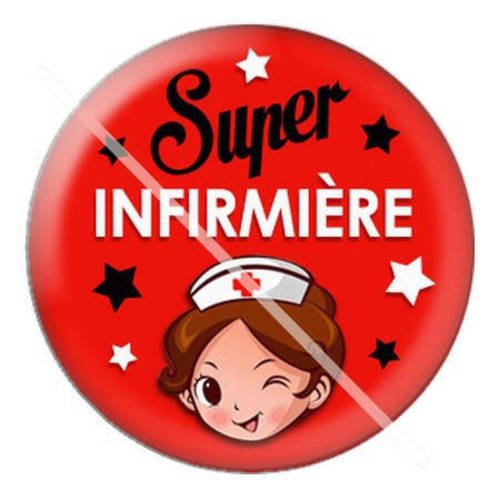 Cabochon résine a coller 25 mm pour infirmière 3 
