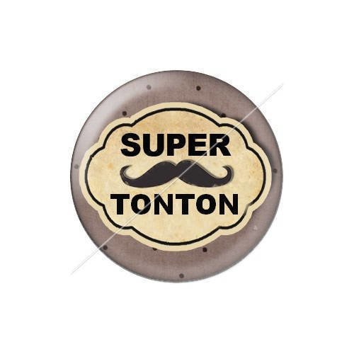 Cabochon résine a coller 25 mm tonton j26 