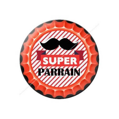 Cabochon résine a coller 25 mm parrain j2 