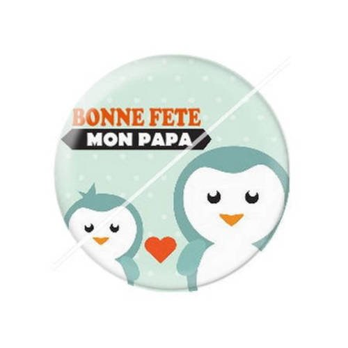 Cabochon résine a coller 25 mm pour papa b7 