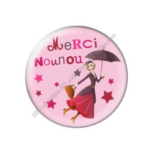 Cabochon résine a coller 25 mm pour nounou k30 