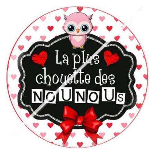 Cabochon résine a coller 25 mm pour nounou b6 