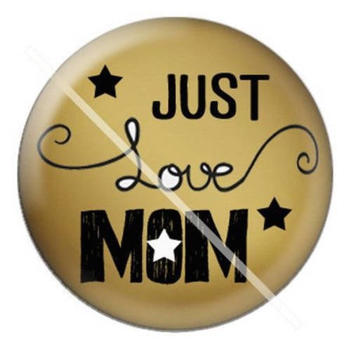Cabochon résine a coller 25 mm pour maman a10 