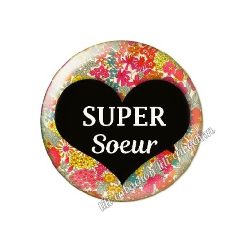 Cabochon résine a coller 25 mm soeur ah18