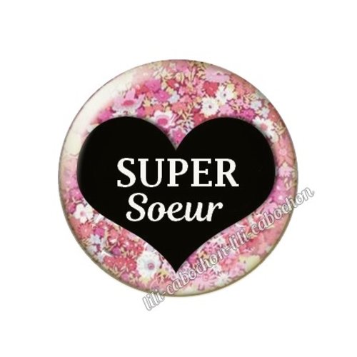 Cabochon résine a coller 25 mm soeur ah24