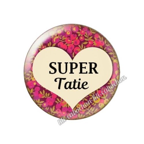 Cabochon résine a coller 25 mm tatie ah47