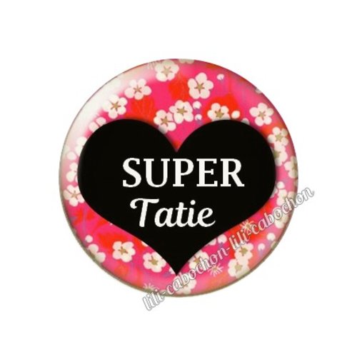 Cabochon résine a coller 25 mm tatie ah53