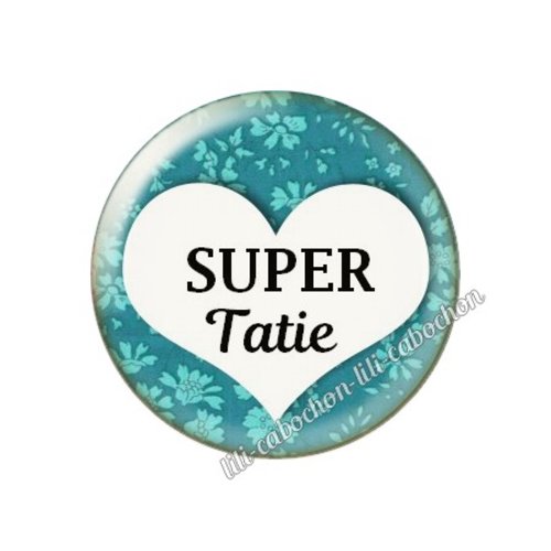 Cabochon résine a coller 25 mm tatie ah54