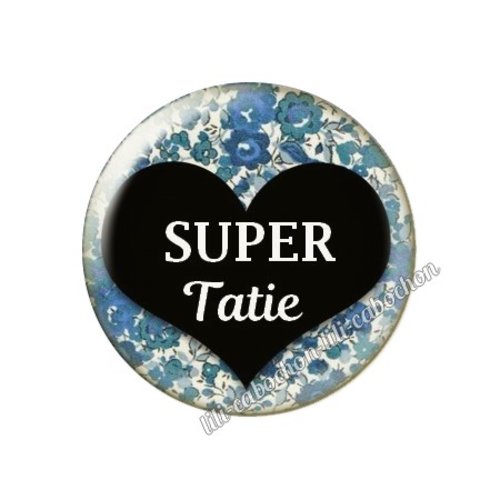 Cabochon résine a coller 25 mm tatie ah58