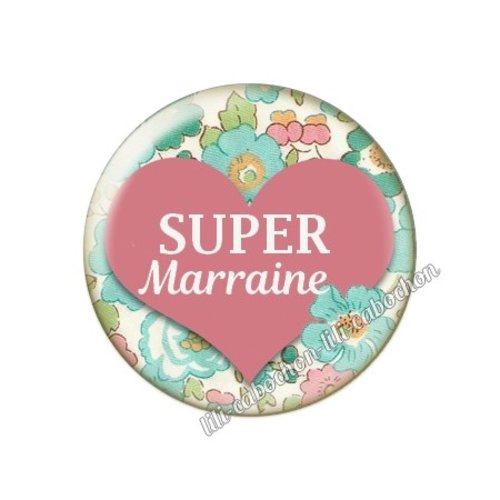 Cabochon résine a coller 25 mm marraine ah88