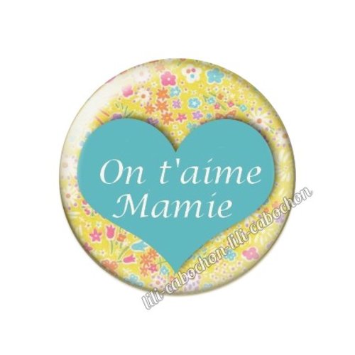 Cabochon résine a coller 25 mm mamie ah131