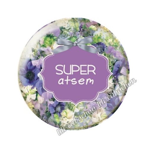 Cabochon résine a coller 25 mm atsem ai2