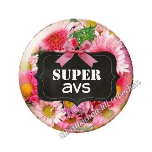 Cabochon résine a coller 25 mm avs ai1