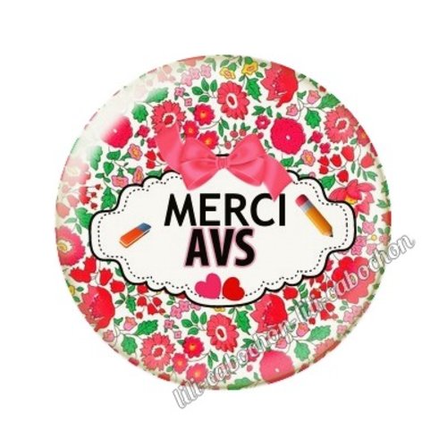 Cabochon résine a coller 25 mm avs ai3