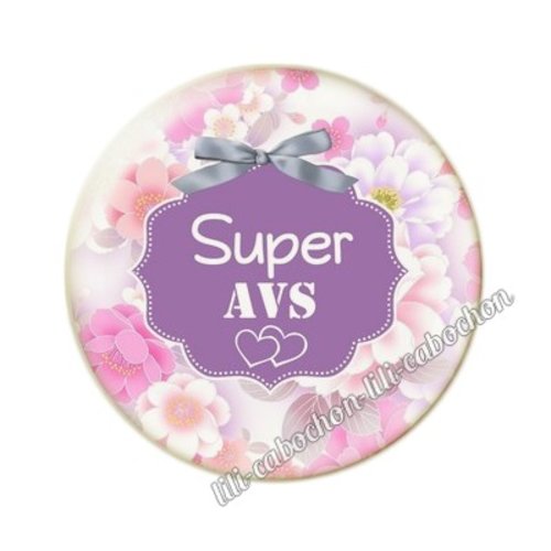 Cabochon résine a coller 25 mm avs ai8