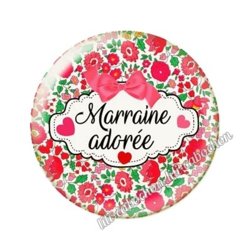 Cabochon résine a coller 25 mm marraine ai4