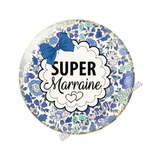 Cabochon résine a coller 25 mm marraine ai7