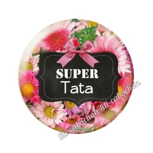 Cabochon résine a coller 25 mm tata ai2