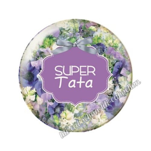 Cabochon résine a coller 25 mm tata ai4