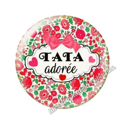 Cabochon résine a coller 25 mm tata ai6