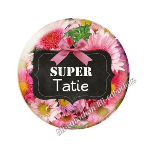 Cabochon résine a coller 25 mm tatie ai2