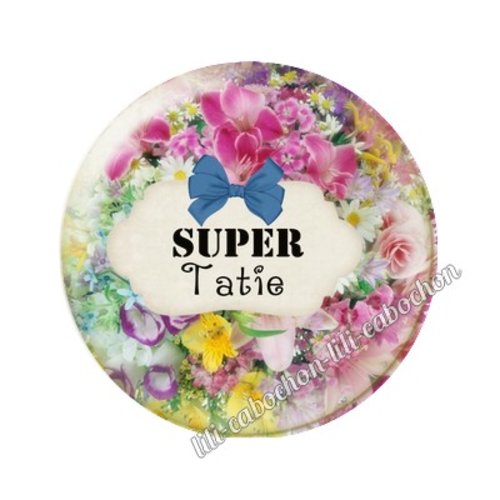 Cabochon résine a coller 25 mm tatie ai3