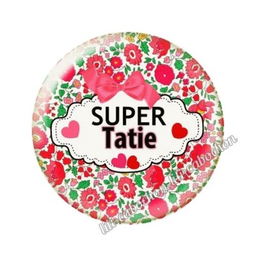 Cabochon résine a coller 25 mm tatie ai5