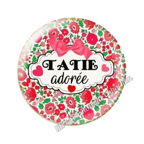 Cabochon résine a coller 25 mm tatie ai6