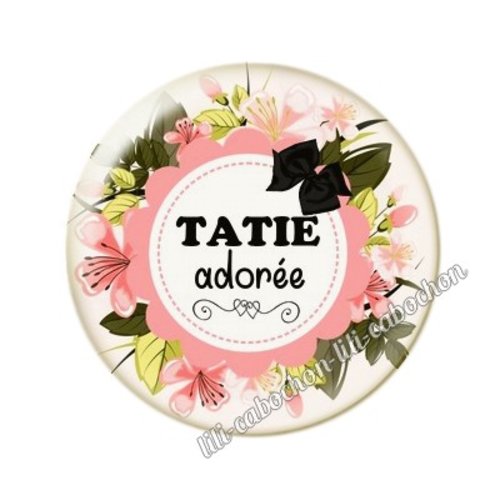 Cabochon résine a coller 25 mm tatie ai7