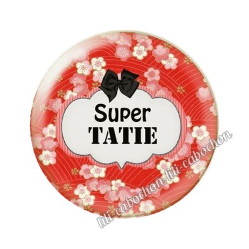 Cabochon résine a coller 25 mm tatie ai14