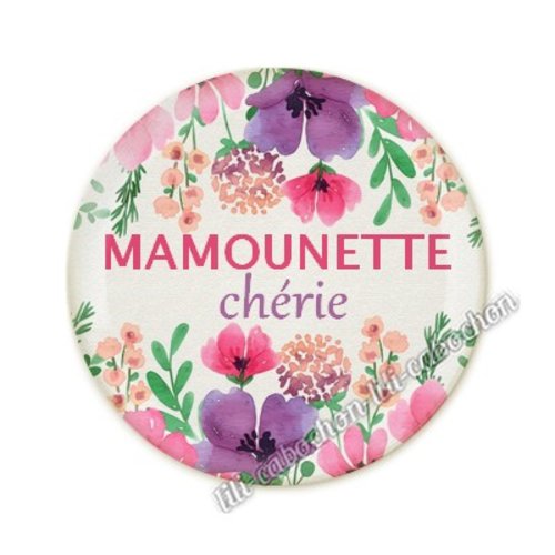 Cabochon résine a coller 25 mm maman am23